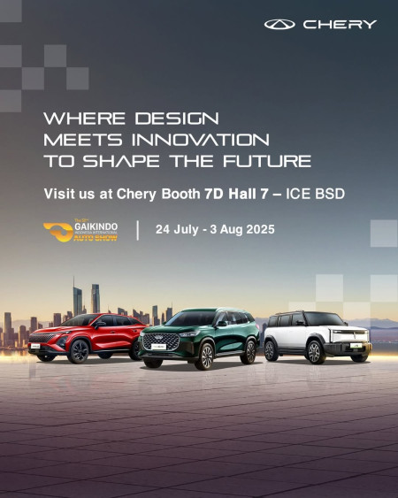 Chery Indonesia menghadirkan varian baru berbasis Chery Super Hybrid Di Giias 2025